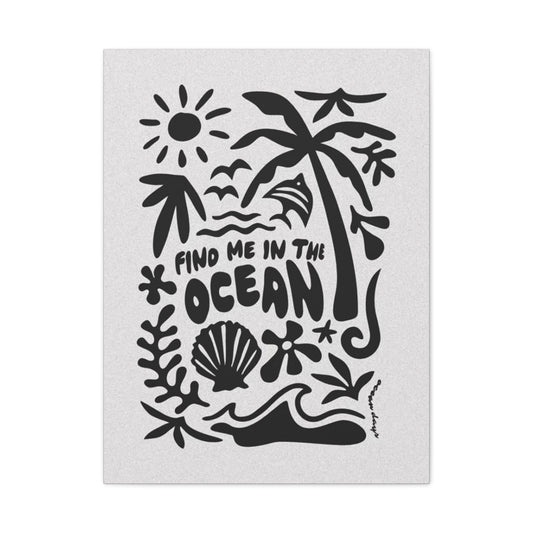 Find Me In The Ocean Wall Art & Canvas Prints