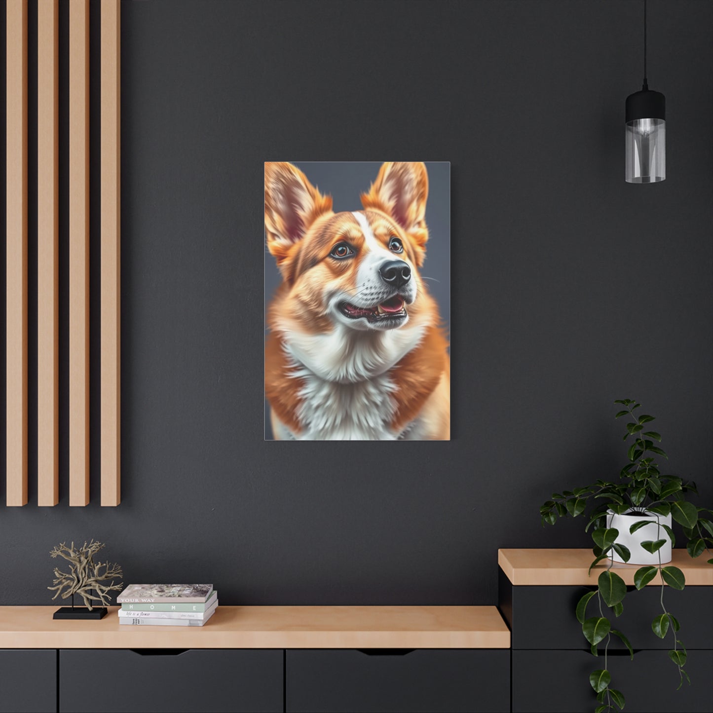 Corgi Dog Art Refined Canvas Wall Art & Canvas Print