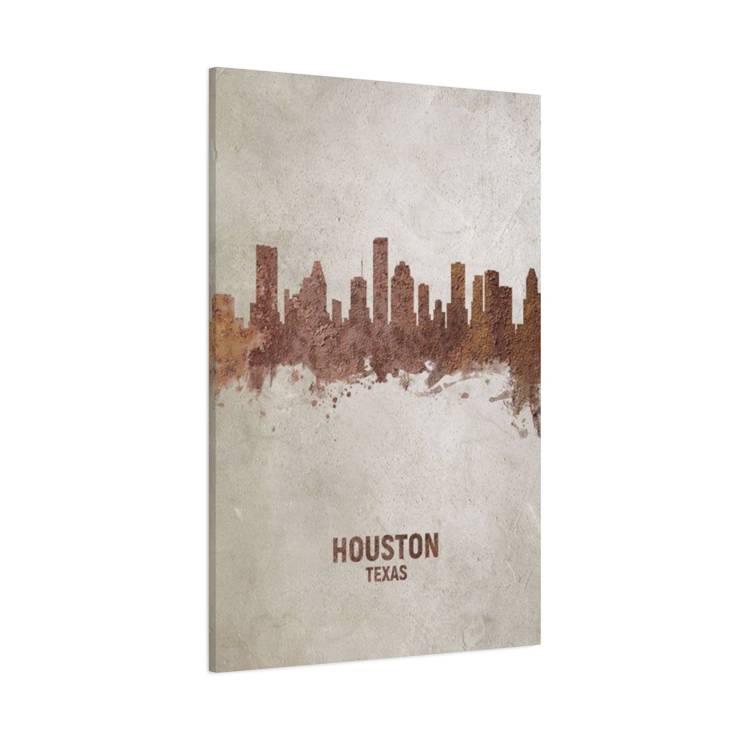 Houston Skyline Painting Wall Art & Canvas Prints
