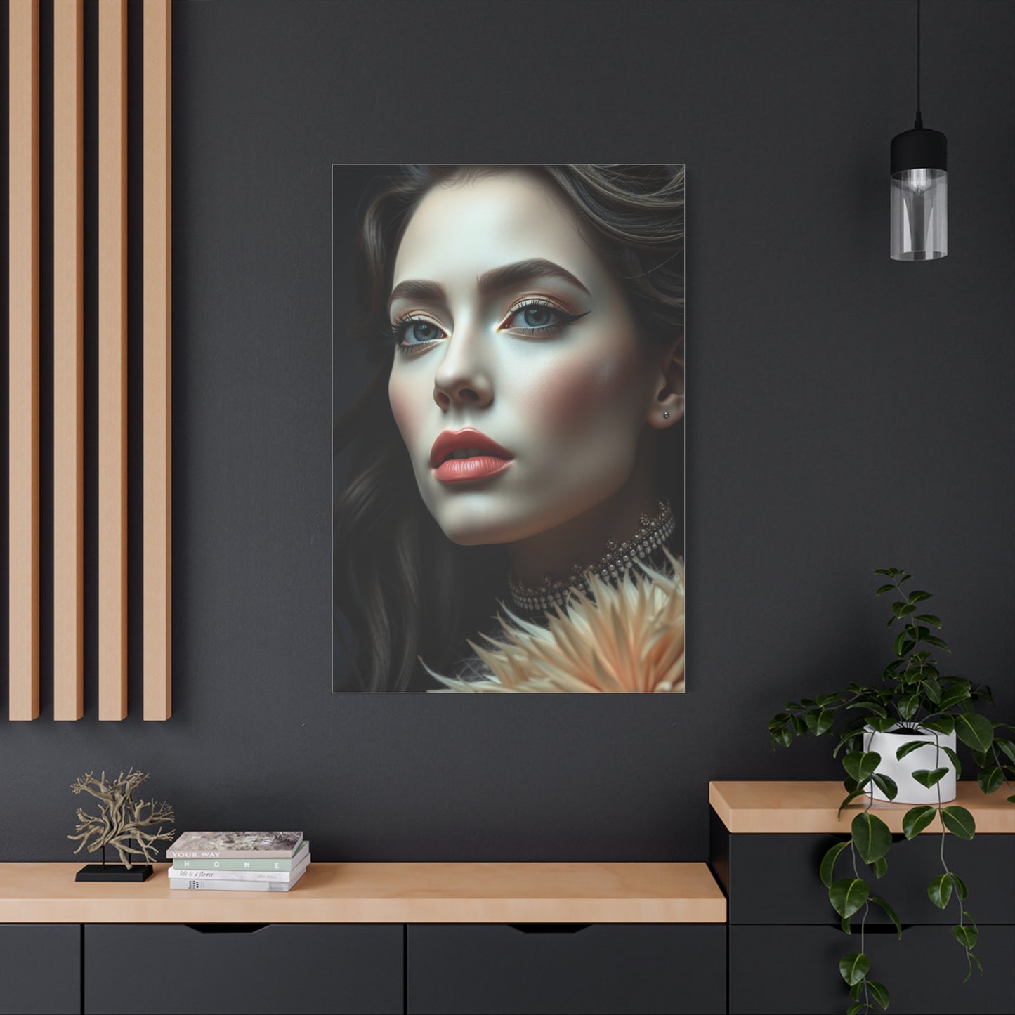 Black & Beige Art Refined Canvas Wall Art & Canvas Print