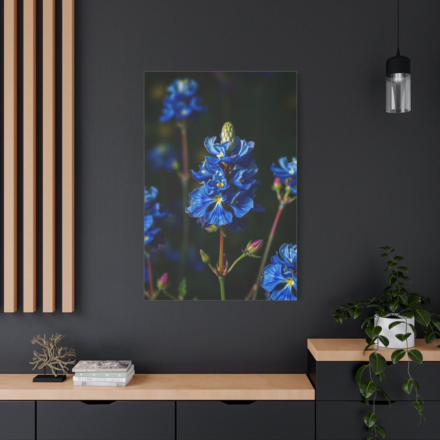 Masterpiece Bluebonnet Flower Art Vision Wall Art & Canvas Print