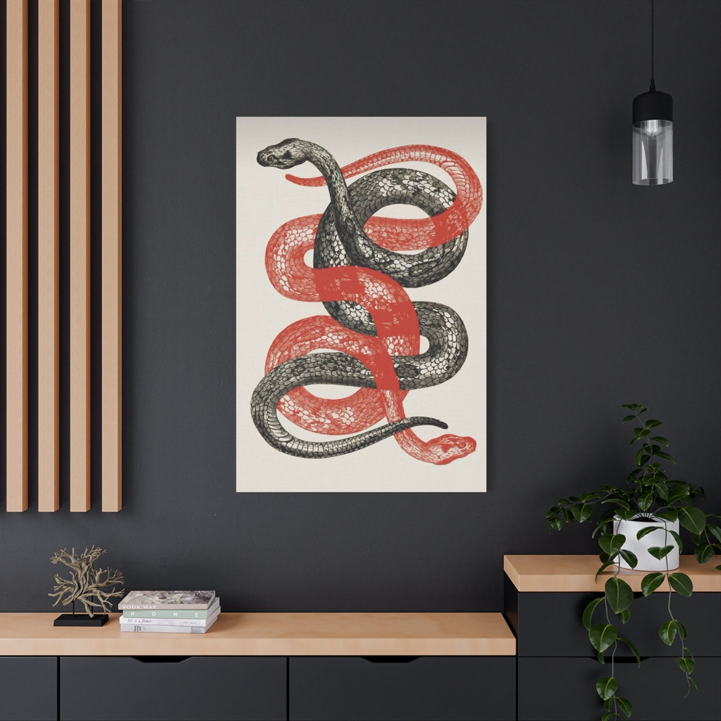 Red And Black Snake Wall Art & Canvas Prints