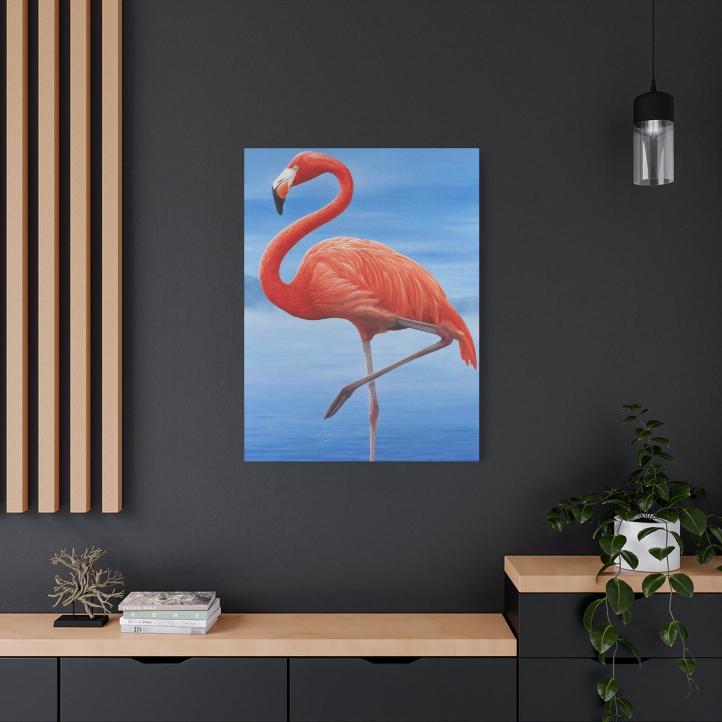 Flamingo Blue Water Wall Art & Canvas Prints