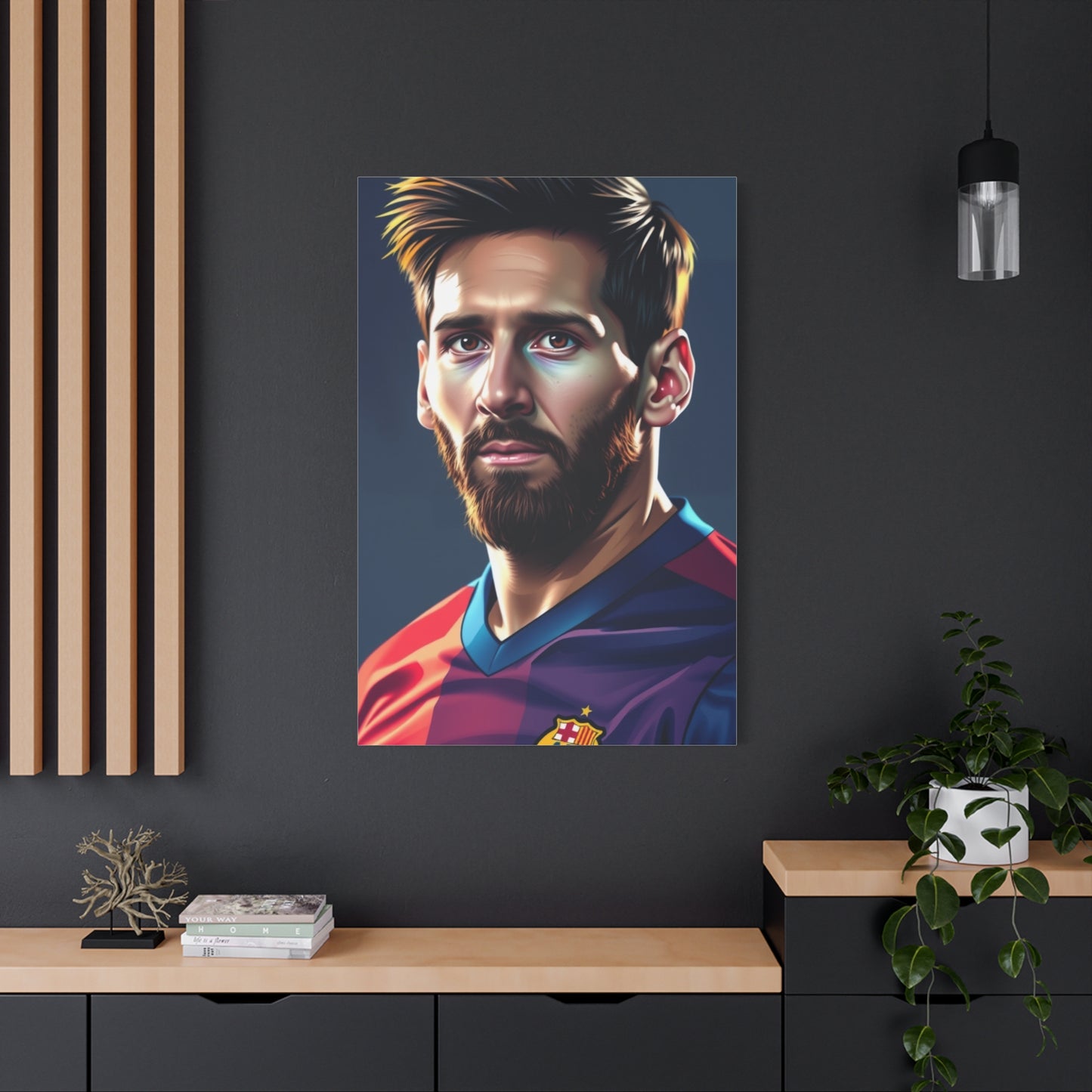 The Messi Opus: Illustrated Canvas Wall Art & Canvas Print
