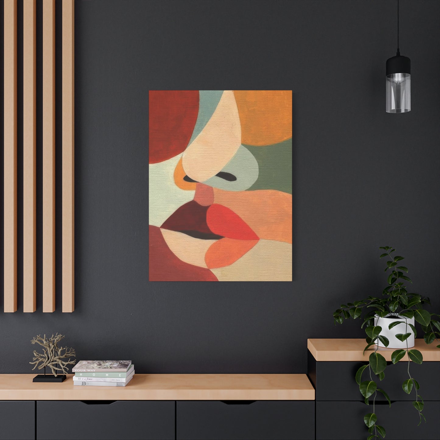 Face Colorful Shapes Wall Art & Canvas Prints