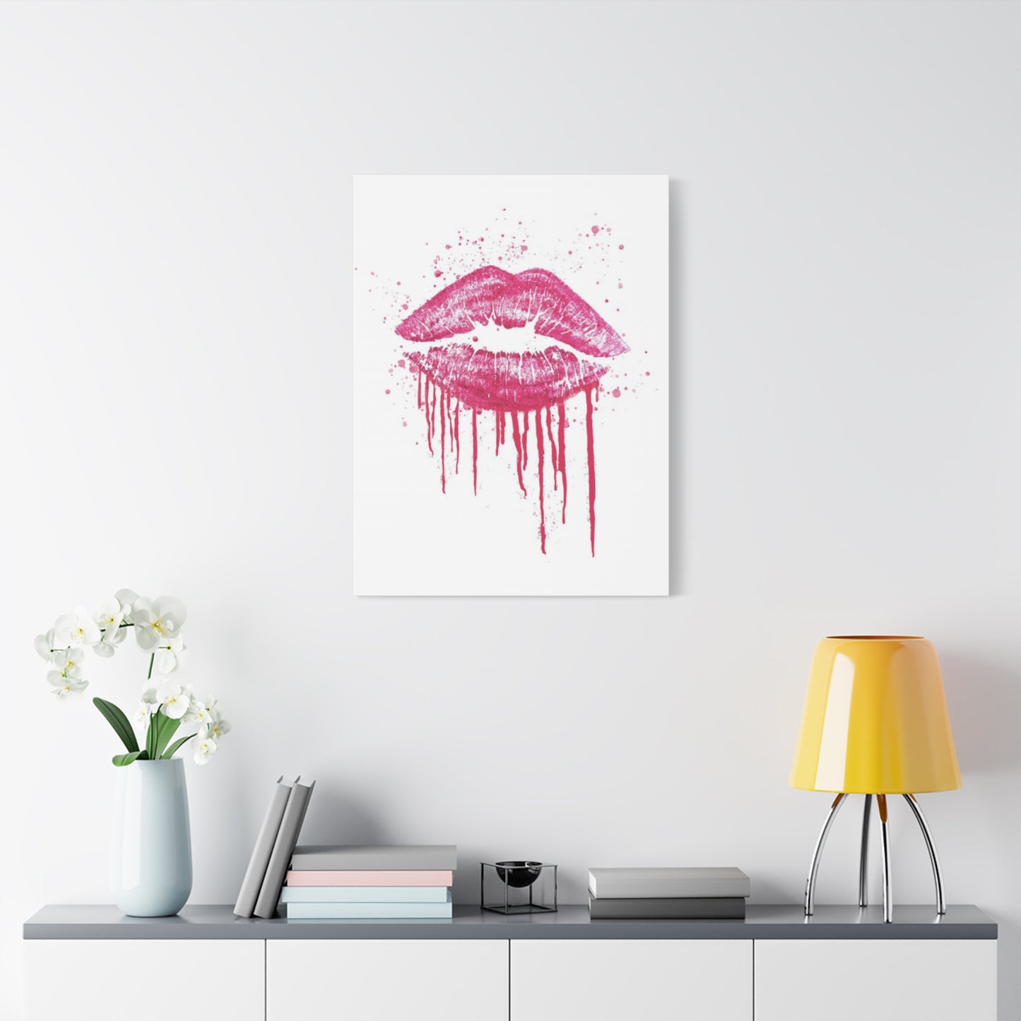 Pink Lips Wall Art & Canvas Prints