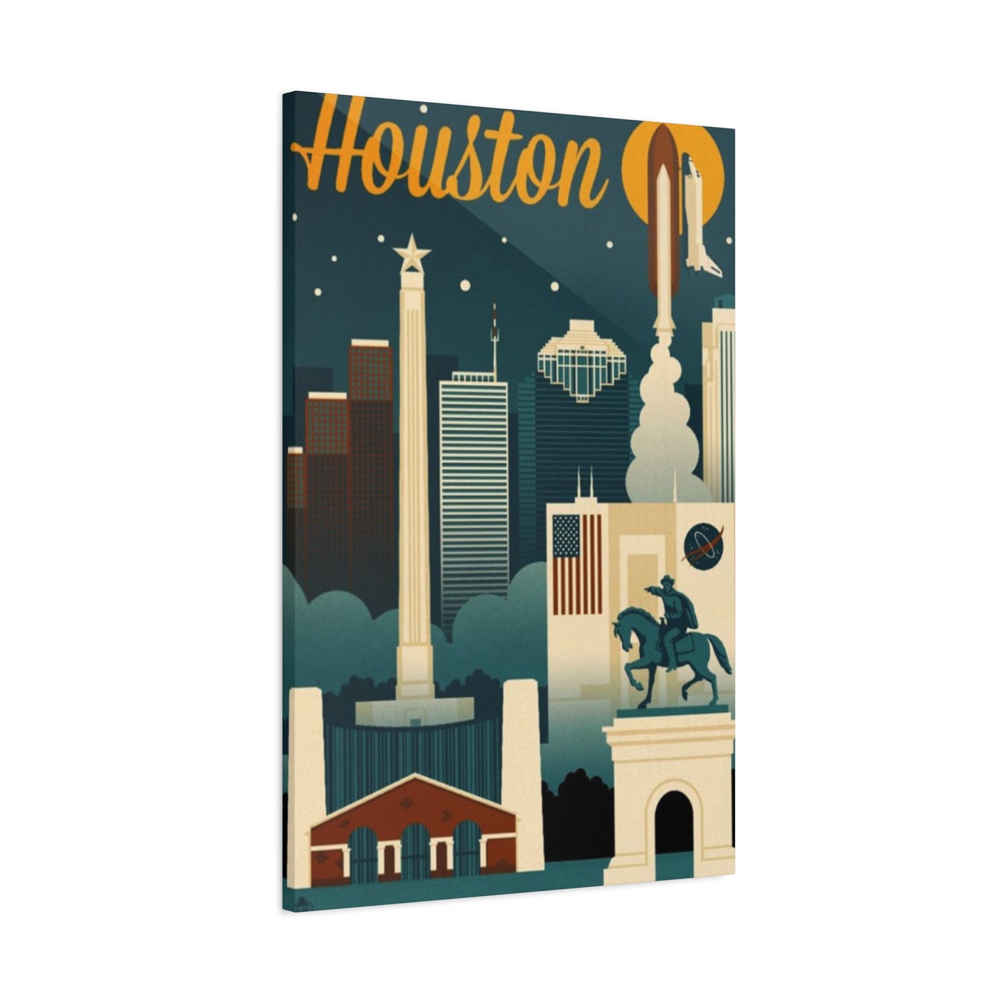 Beautiful Houston Skyline Wall Art & Canvas Prints