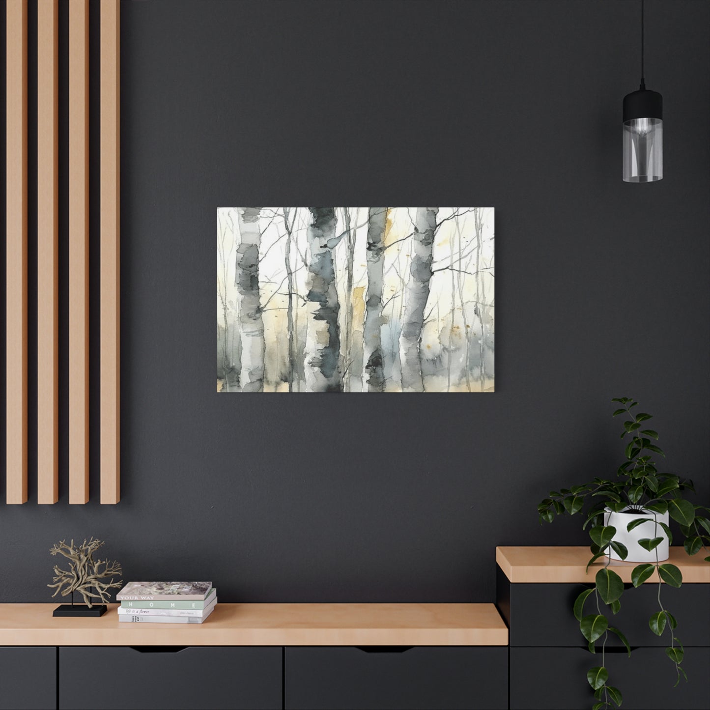 Birch Tree Water Painting Wall Art & Canvas Prints