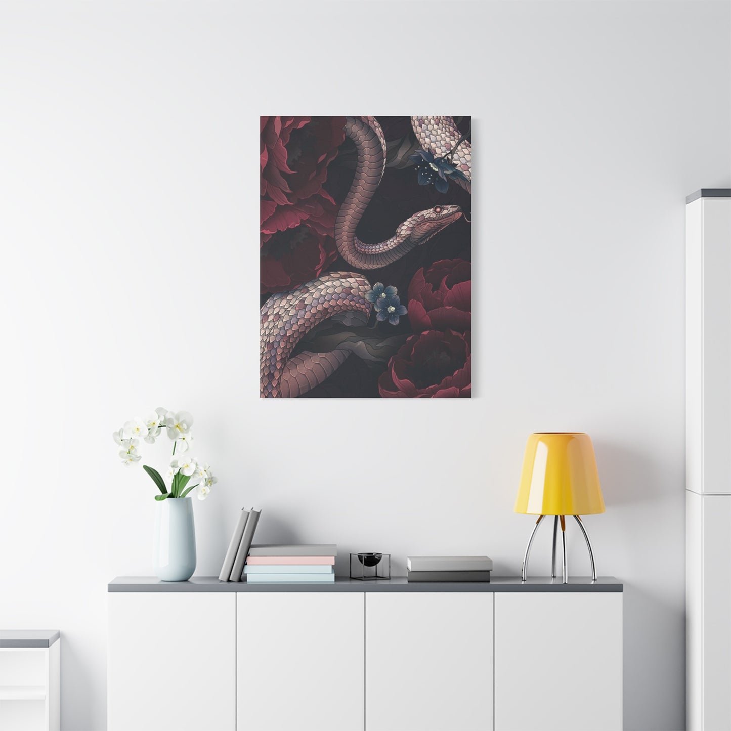 Rose And Snake Wall Art & Canvas Prints