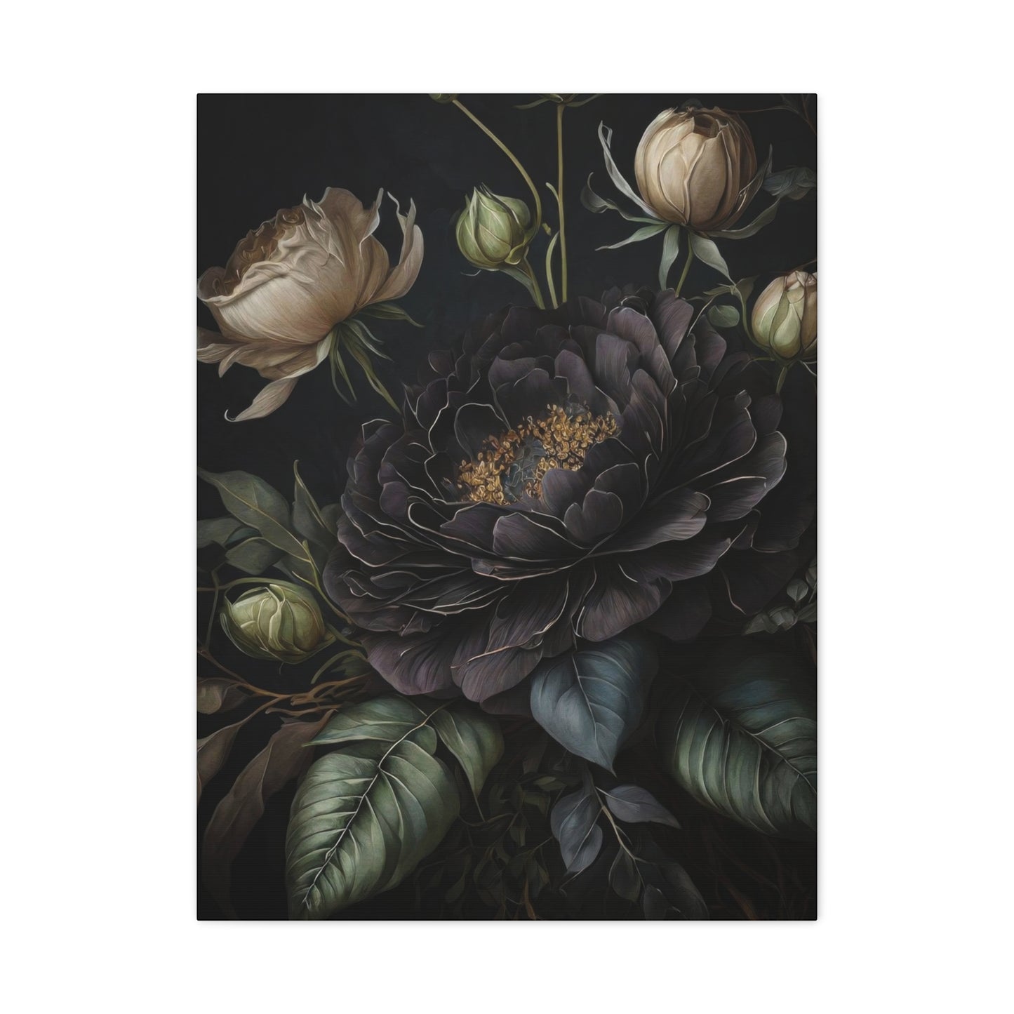 Flowers Dark Wall Art & Canvas Prints