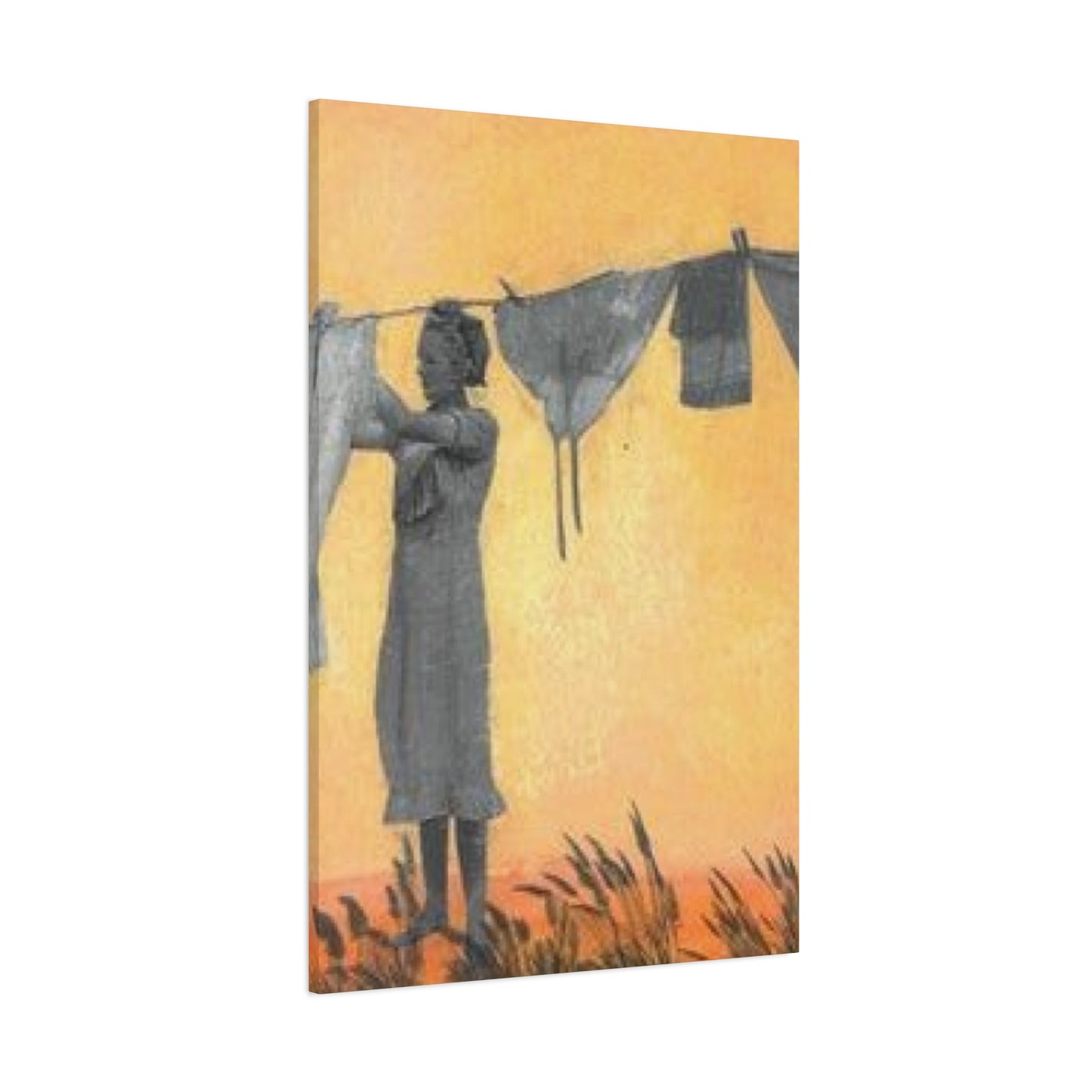 Women Drying Clothes Laundry Wall Art & Canvas Prints