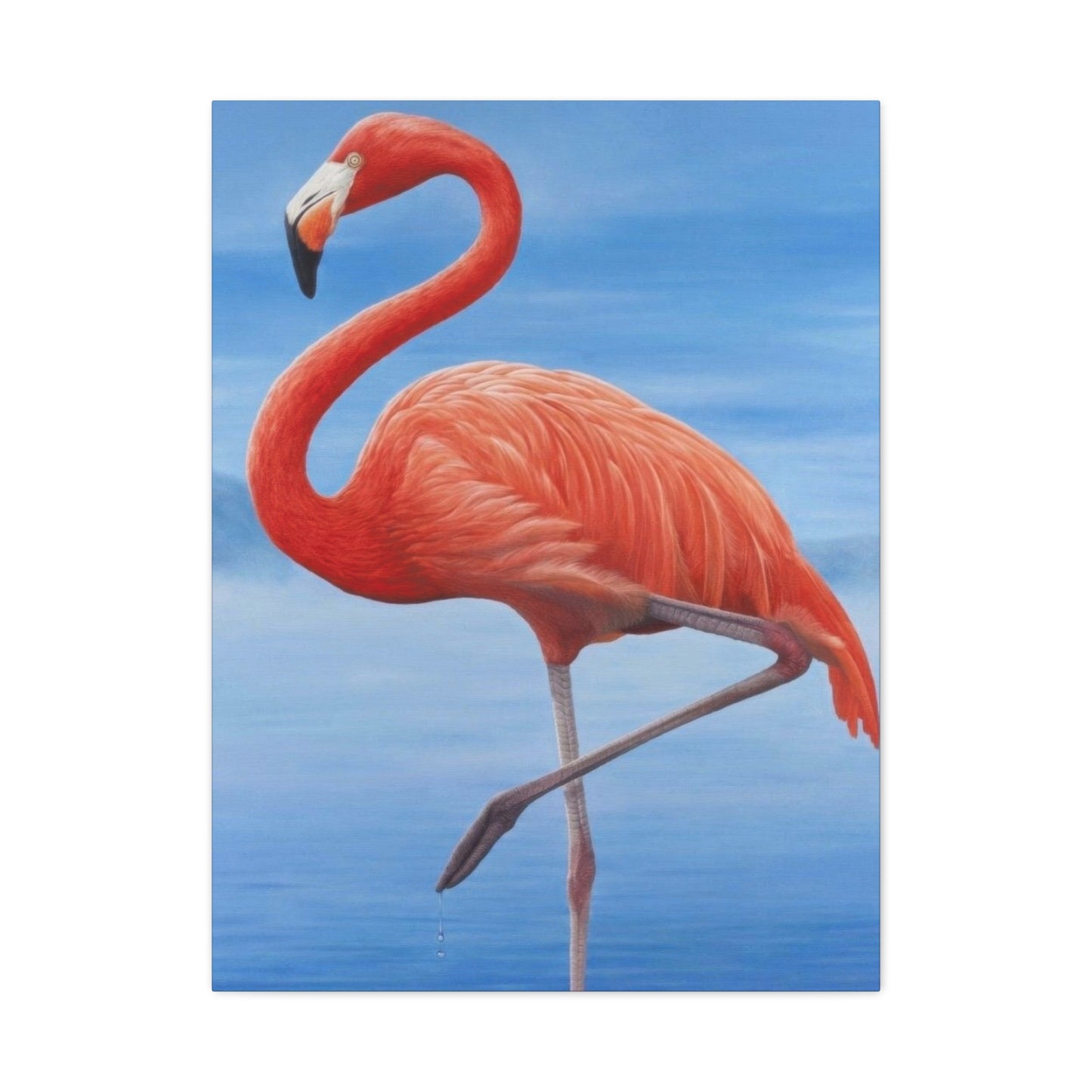 Flamingo Blue Water Wall Art & Canvas Prints