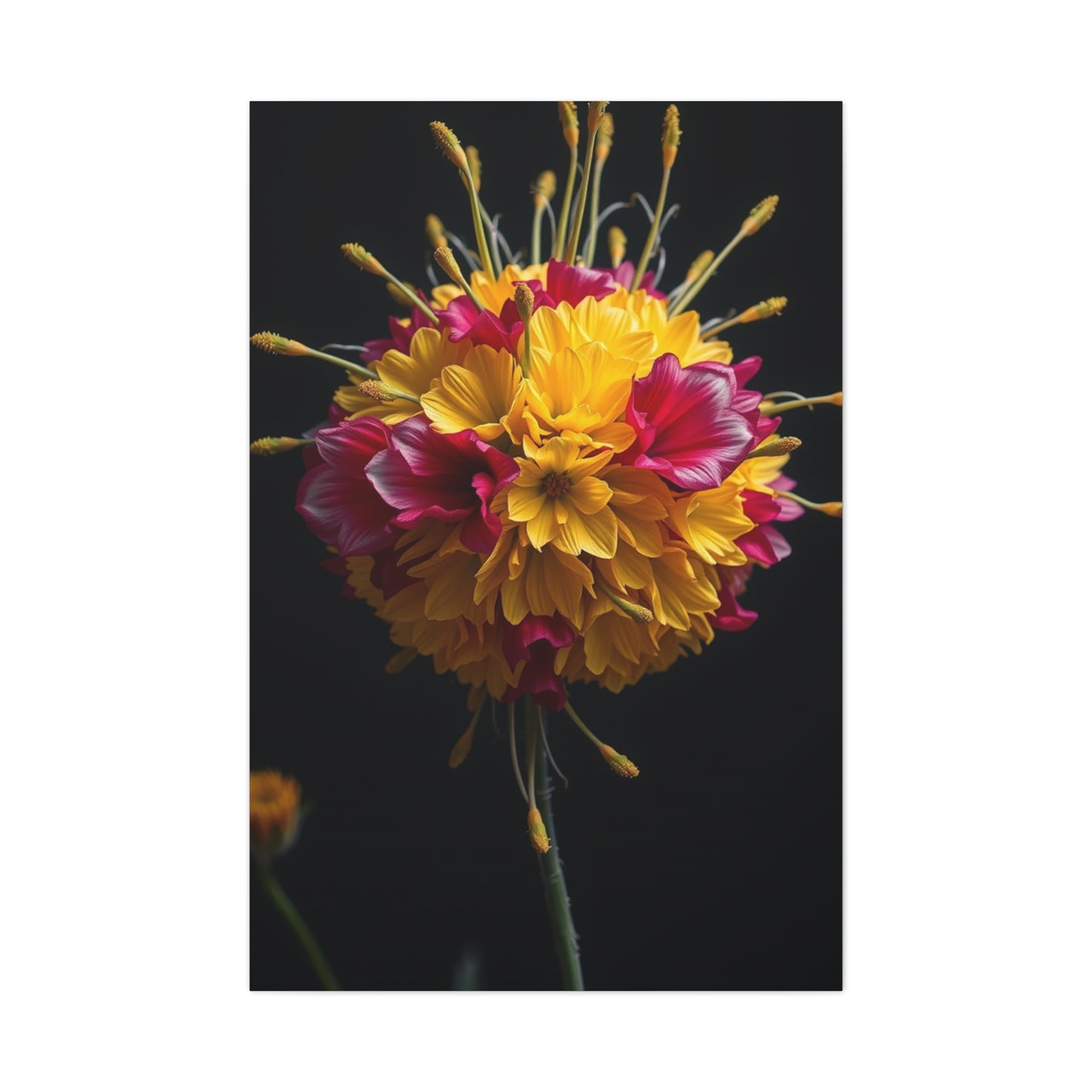 Floral Majesty Portrait Wall Art & Canvas Print