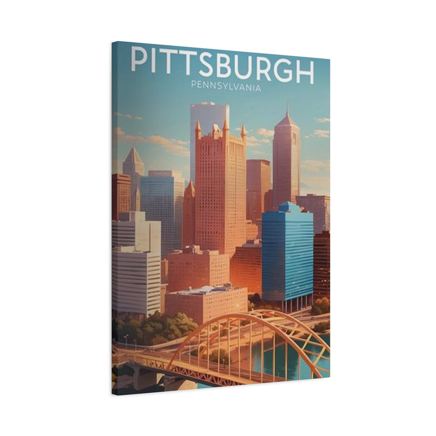 Pittsburgh Skyline Poster Wall Art & Canvas Prints