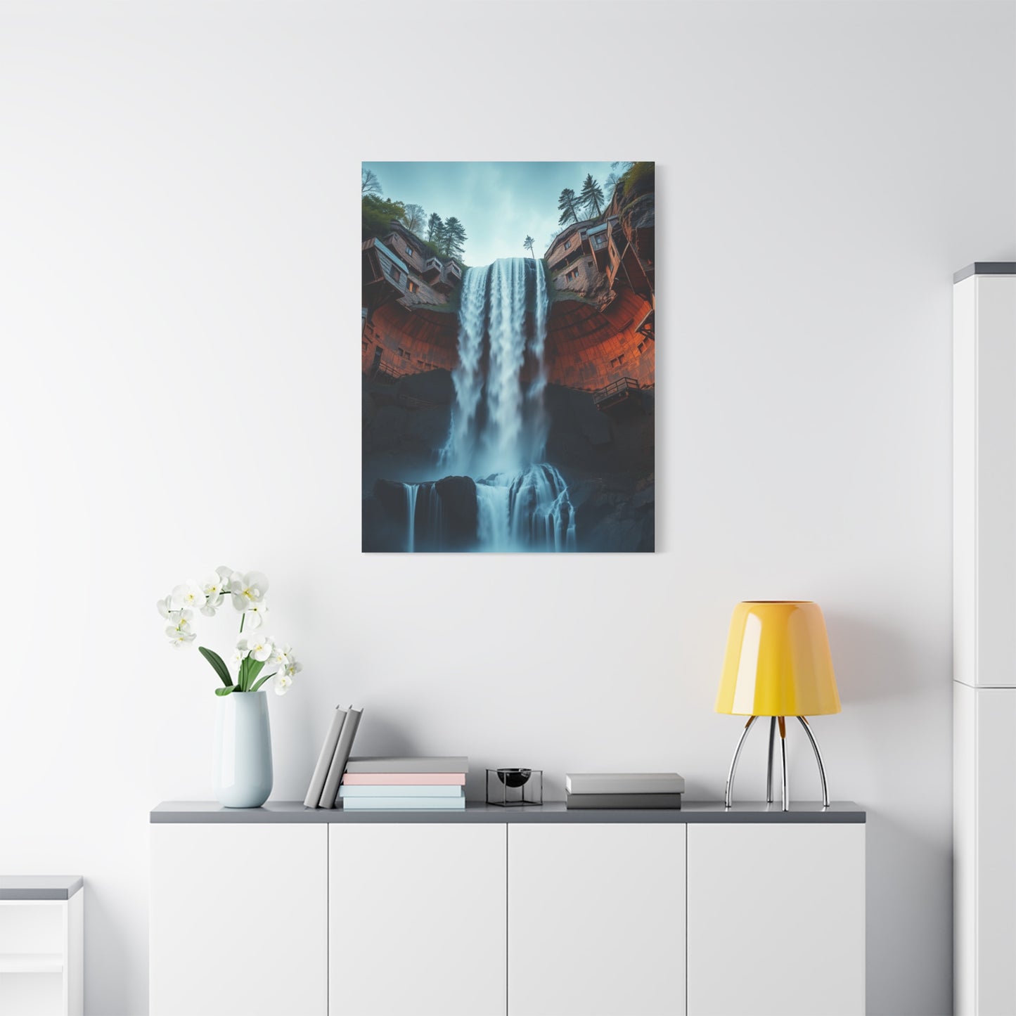 Fragmented Cascade Masterpiece Wall Art & Canvas Print