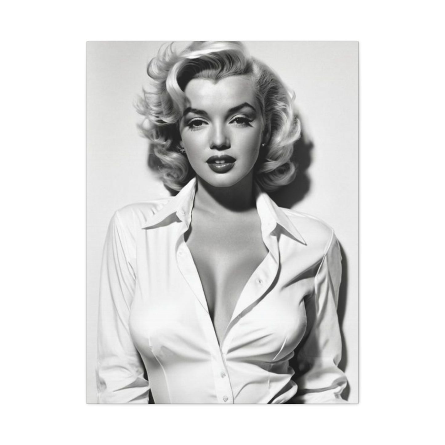 Monochrome Marilyn Monroe Beautiful Poster Wall Art & Canvas Prints