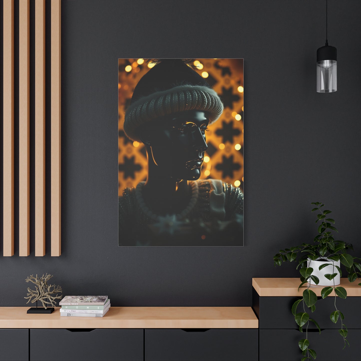Black Christmas Art Luxury Canvas Wall Art & Canvas Print