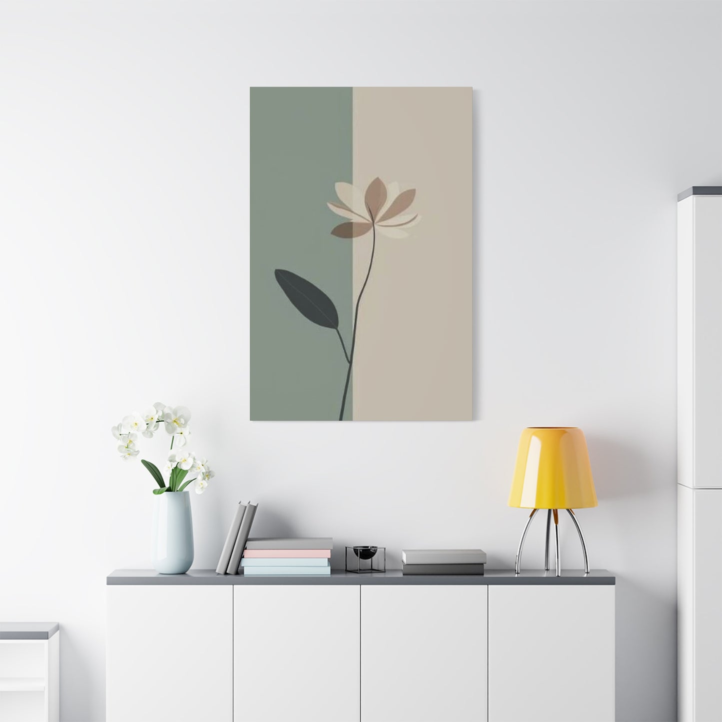 Brown Flower Entryway Wall Art & Canvas Prints