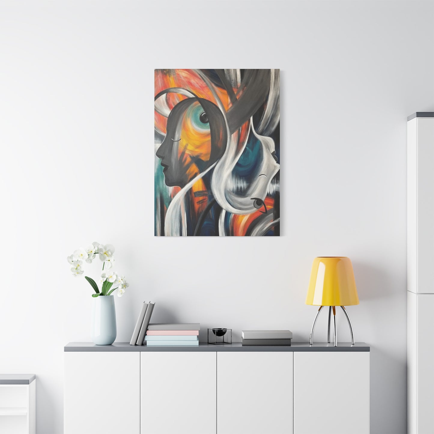 Abstract Faces Painting Wall Art & Canvas Prints