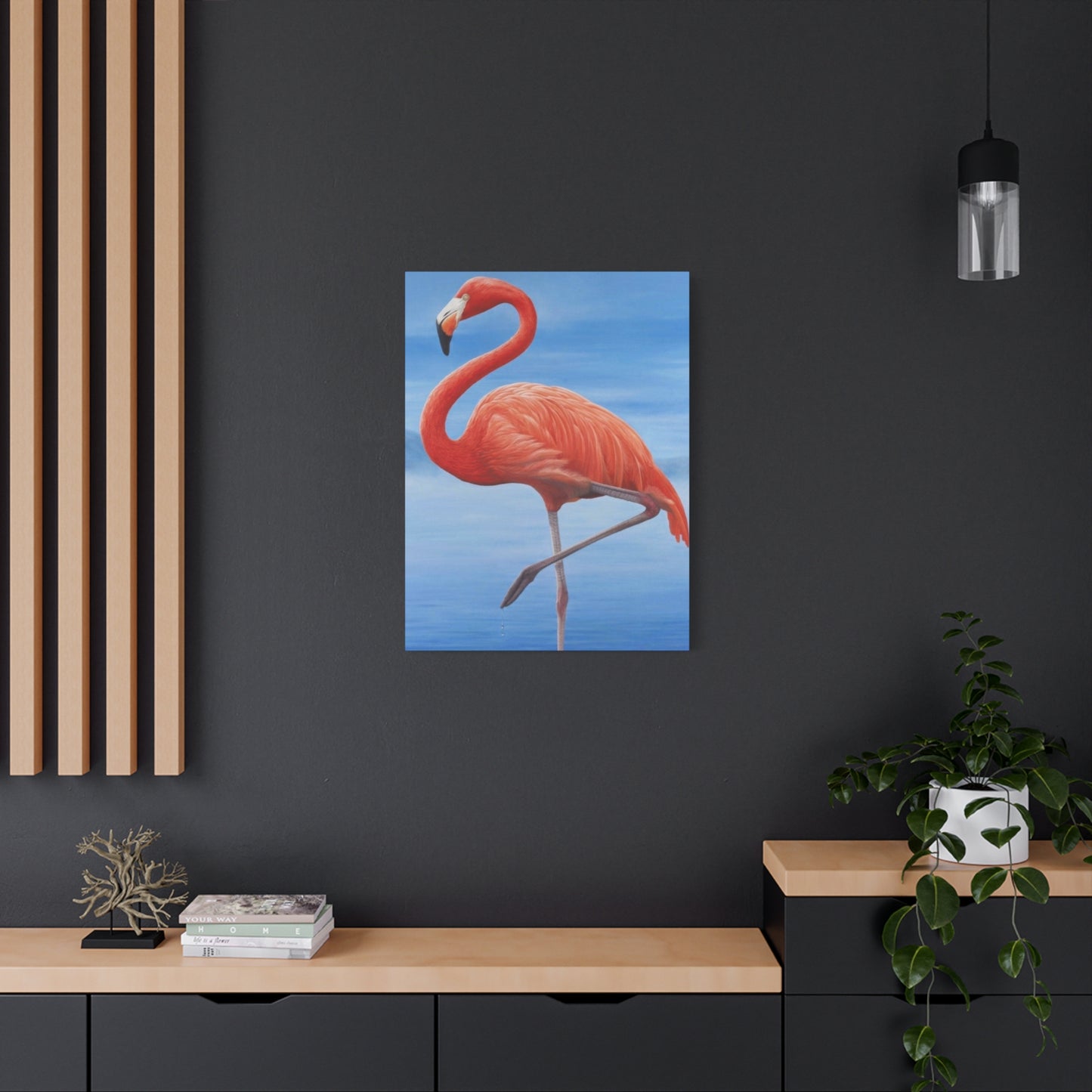 Flamingo Blue Water Wall Art & Canvas Prints