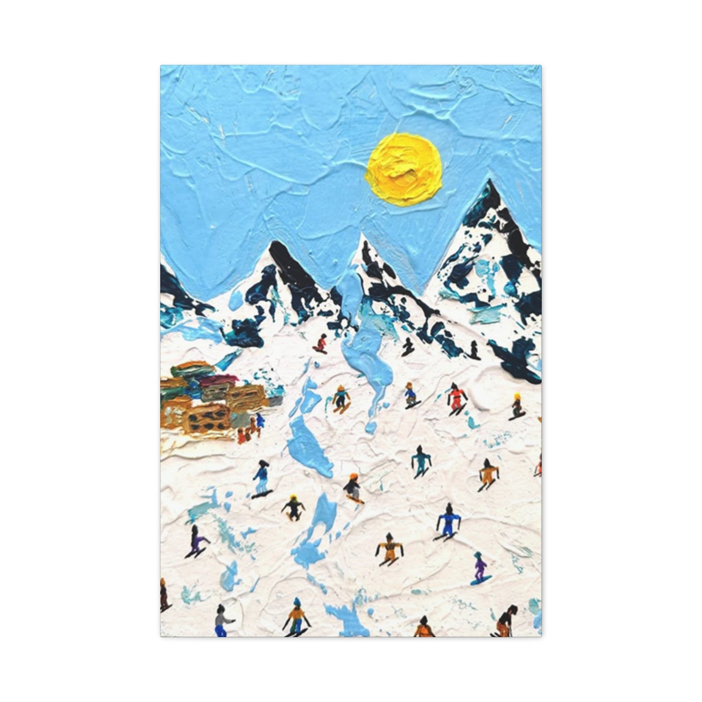 Skiing Mountain Art Wall Art & Canvas Prints