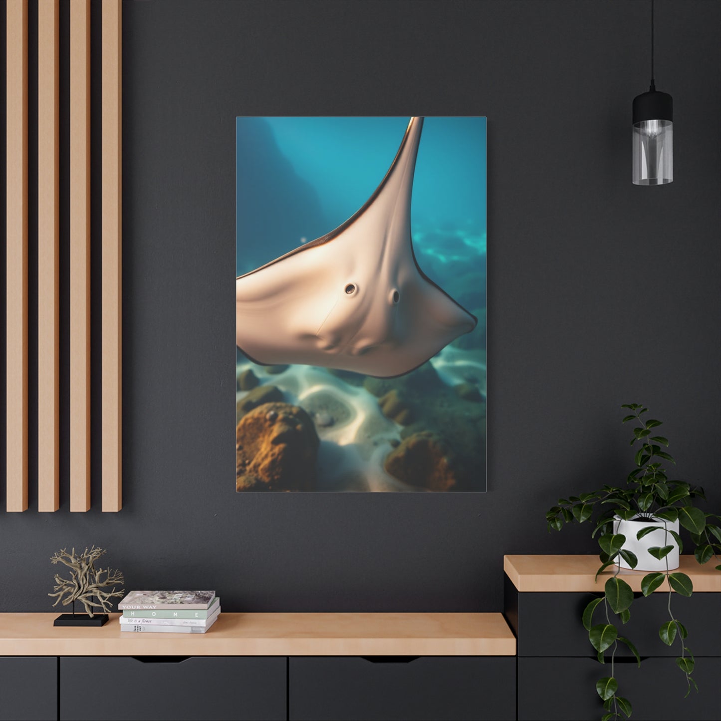 Masterpiece Ray & Stingray Art Vision Wall Art & Canvas Print