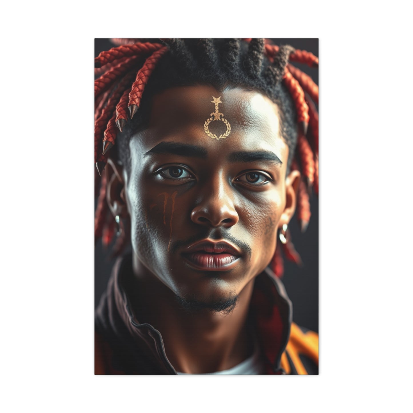 Vivid Symphony Portraiture Wall Art & Canvas Print