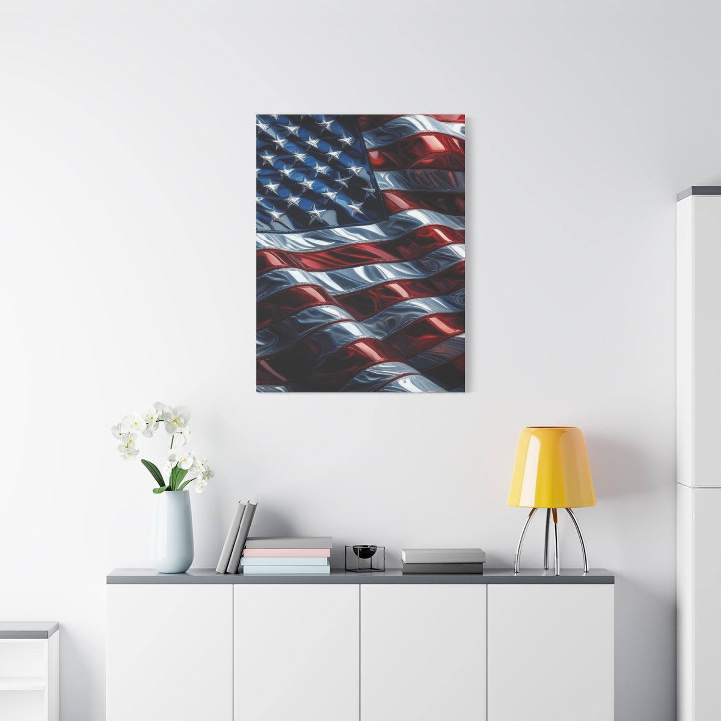 American Flag Waves Wall Art & Canvas Prints