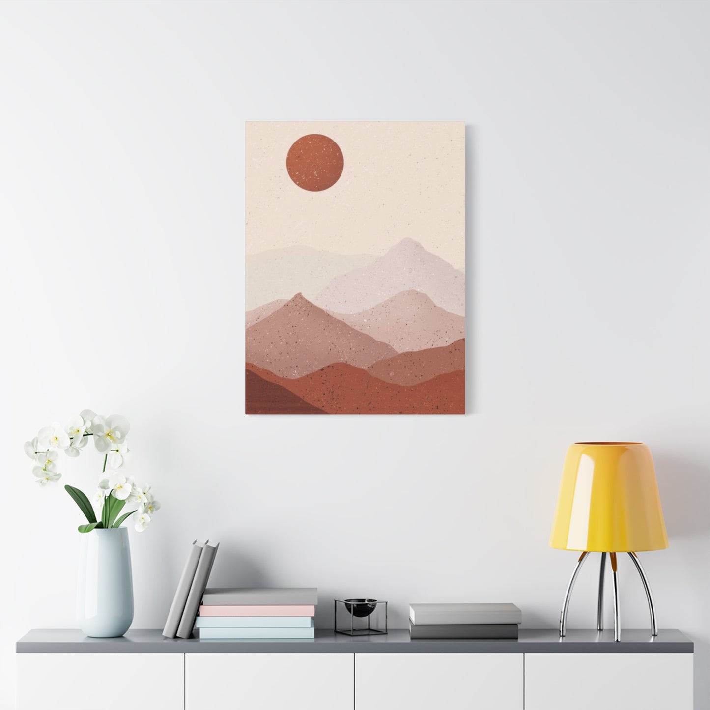 Desert and Sun Painting Wall Art & Canvas Prints