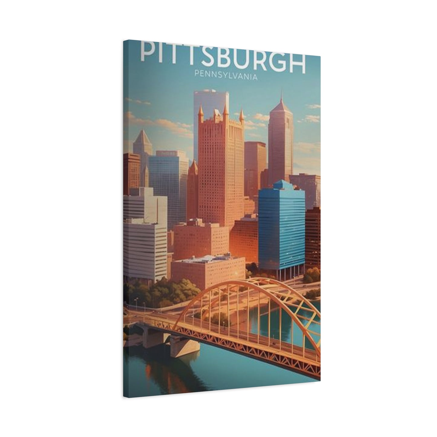 Pittsburgh Skyline Poster Wall Art & Canvas Prints