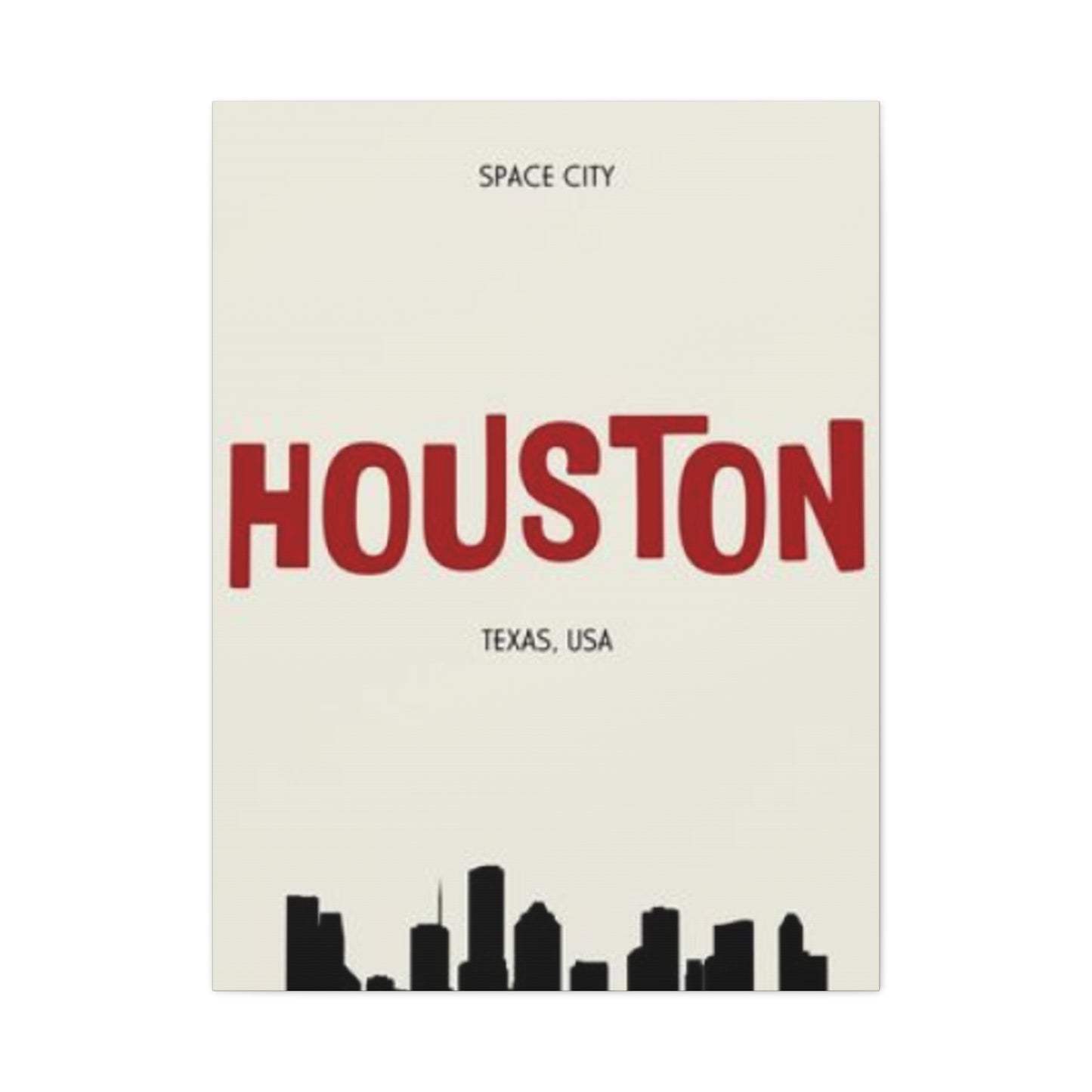 Aesthetic Houston Skyline Silhouette Wall Art & Canvas Prints