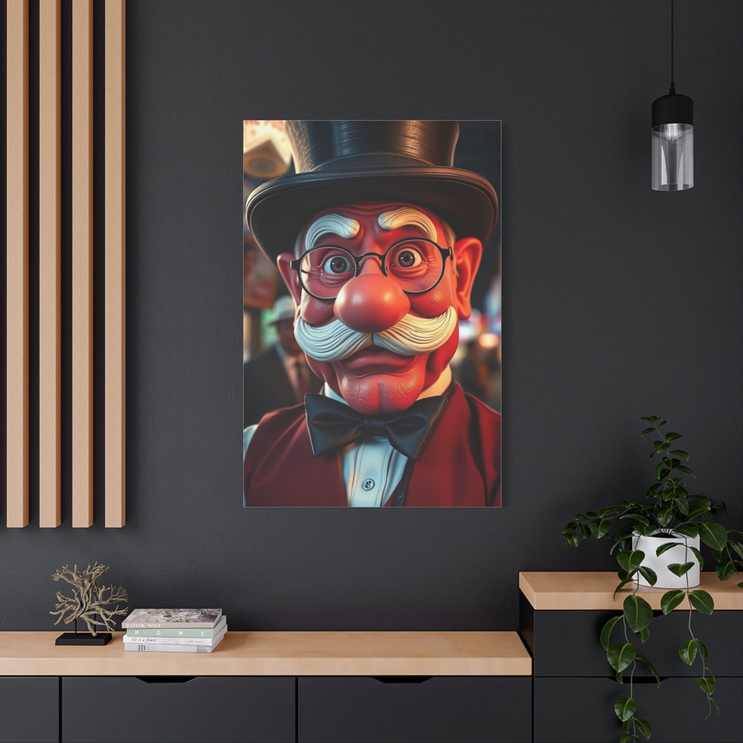 Rich Uncle Pennybags Art Luxury Canvas Wall Art & Canvas Print