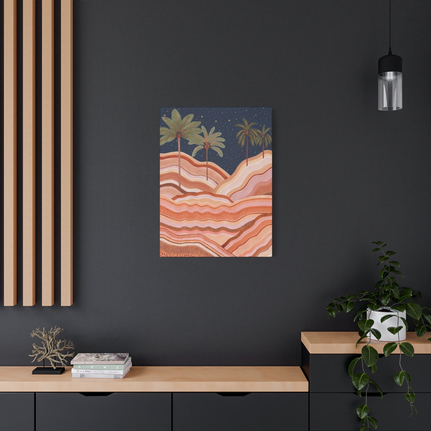 Palm Tree In Desert Wall Art & Canvas Prints