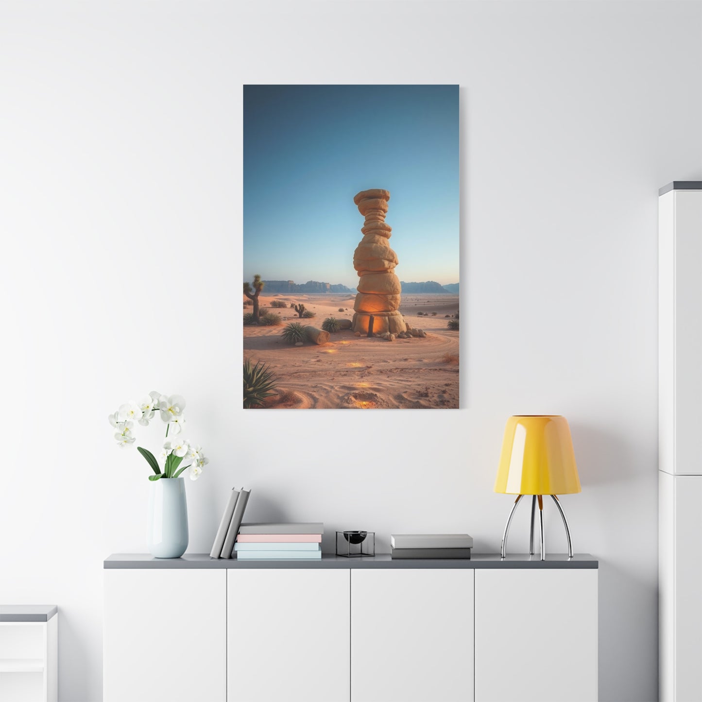 Desert Serenity Portrait Wall Art & Canvas Print