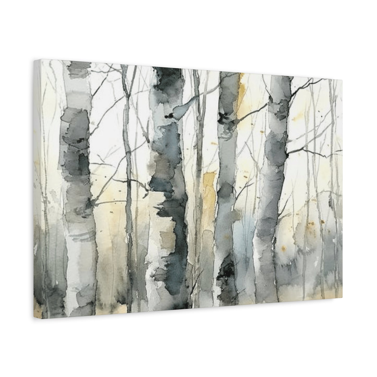 Birch Tree Water Painting Wall Art & Canvas Prints