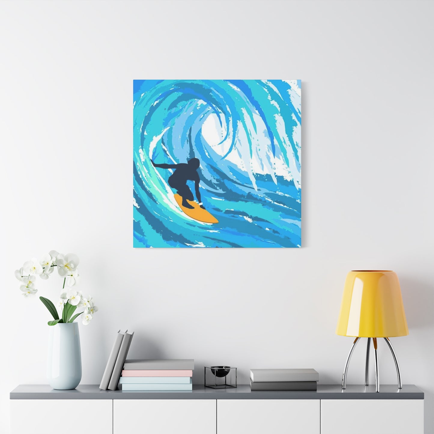 Abstract Surfing Waves Wall Art & Canvas Prints