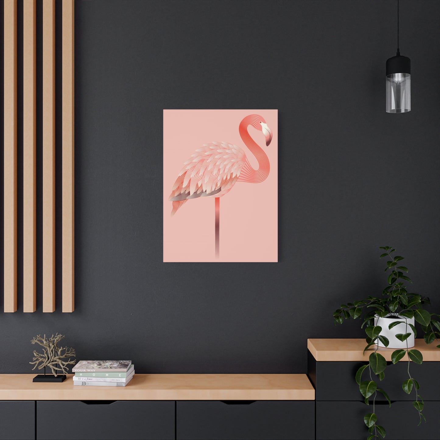 Flamingo Light Pink Wall Art & Canvas Prints