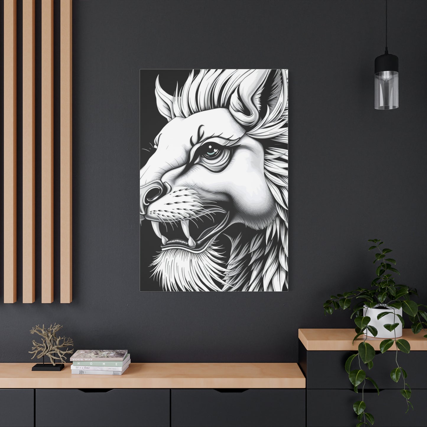Elite Black and White Illustrations Art Vision Wall Art & Canvas Print