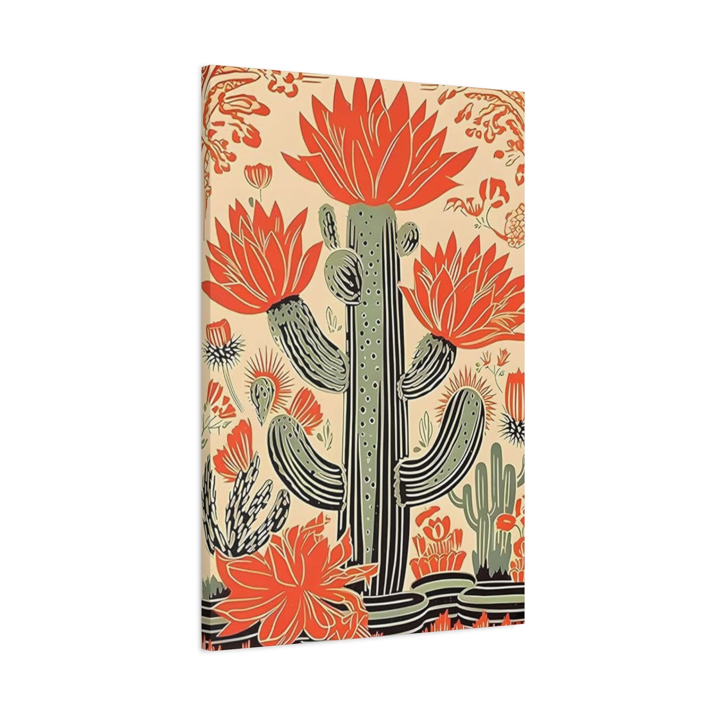 Flower On A Cactus Wall Art & Canvas Prints