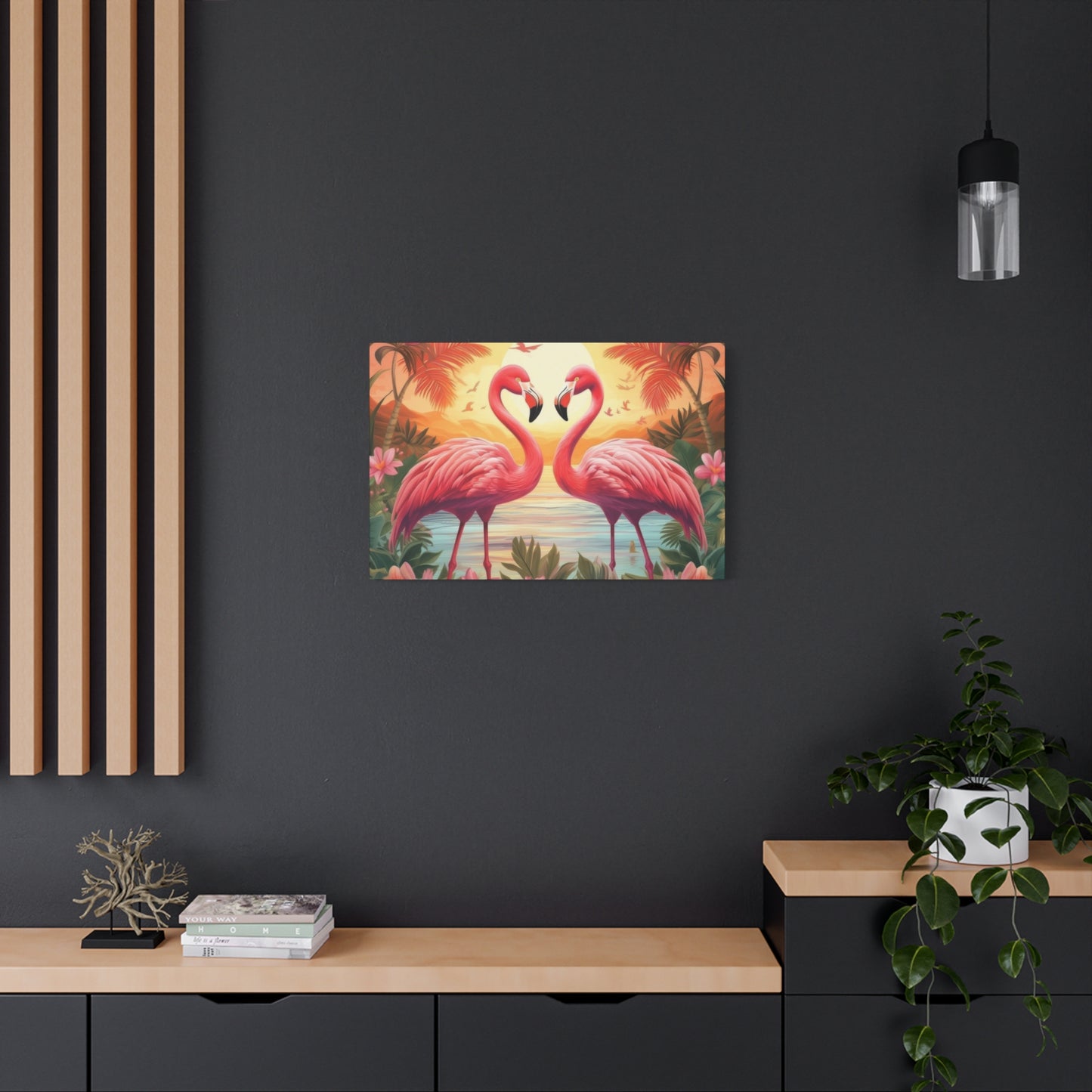 Flamingo Love Wall Art & Canvas Prints