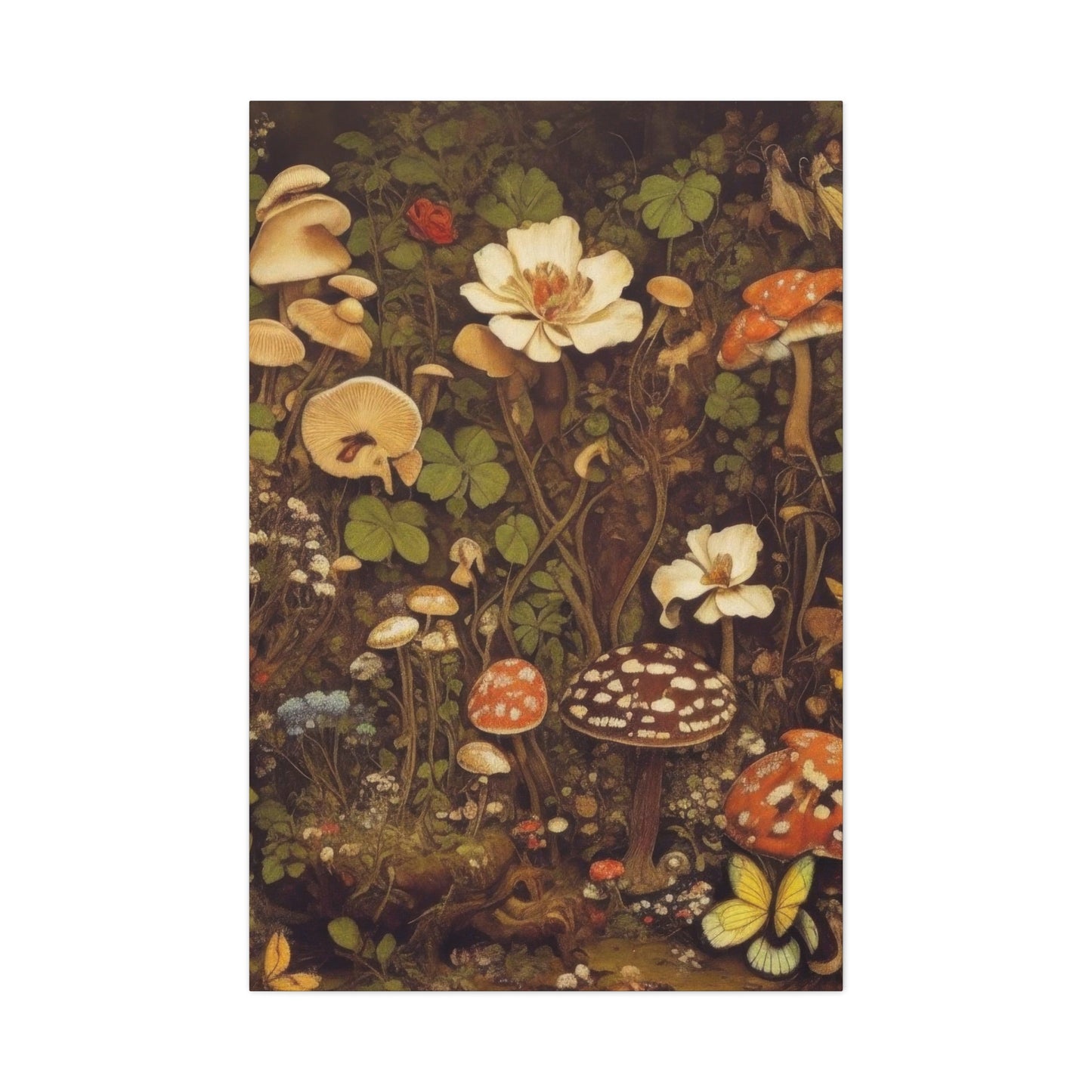 Mushroom On Forest Earthy Wall Art & Canvas Prints
