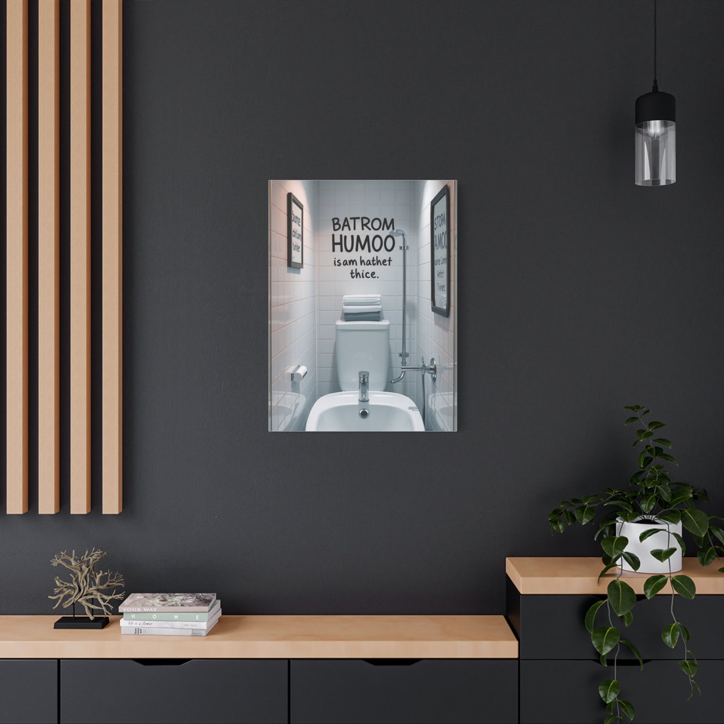 Masterpiece Bathroom Humor Art Vision Wall Art & Canvas Print