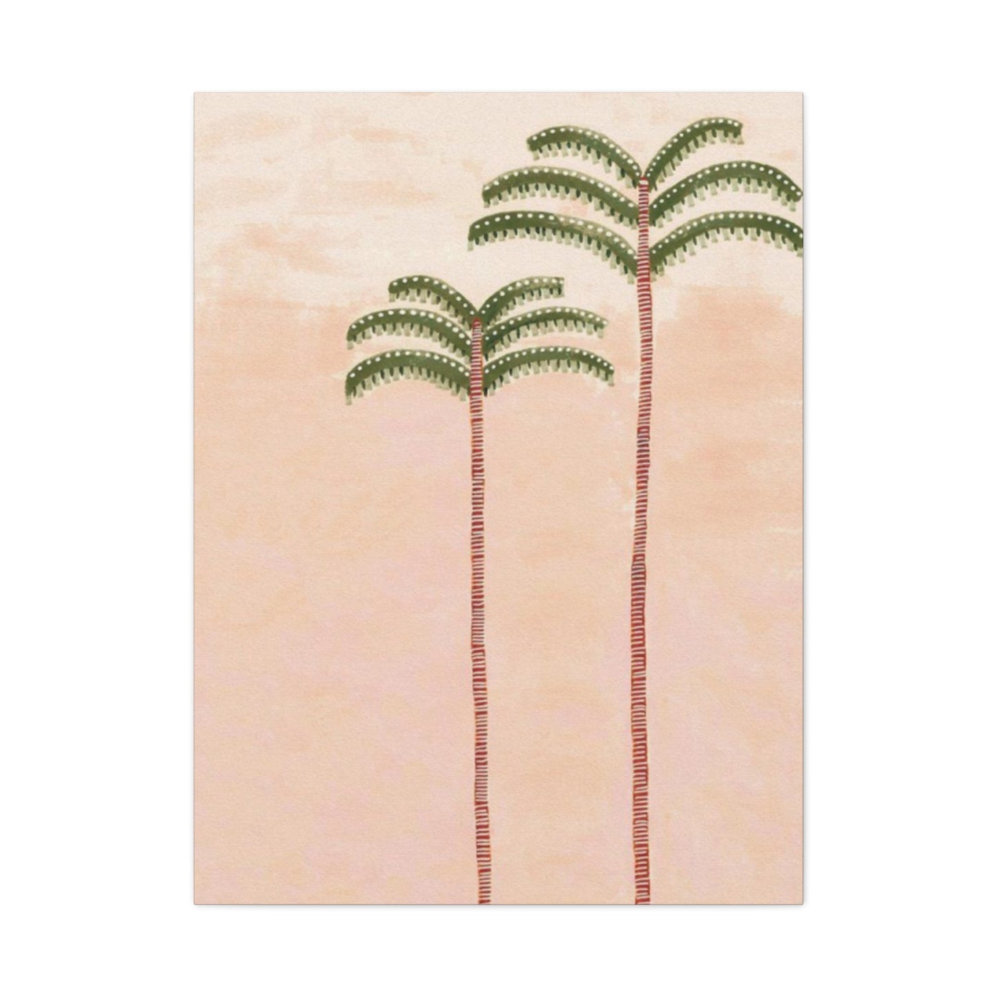 Drawing Of Two Palm Tree Wall Art & Canvas Prints