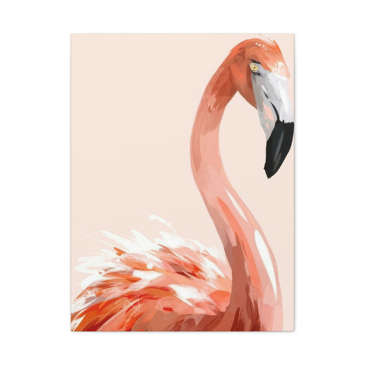 Flamingo Light Portrait Wall Art & Canvas Prints