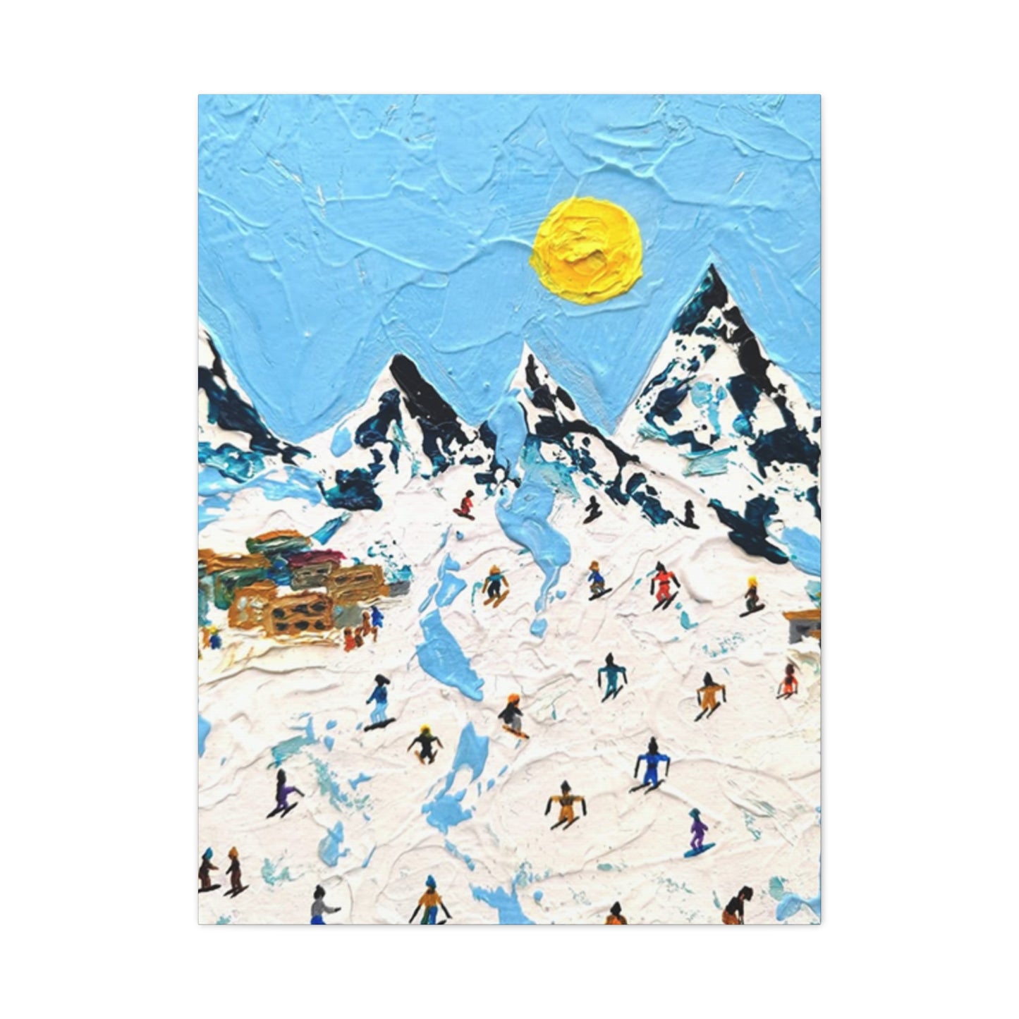 Skiing Mountain Art Wall Art & Canvas Prints