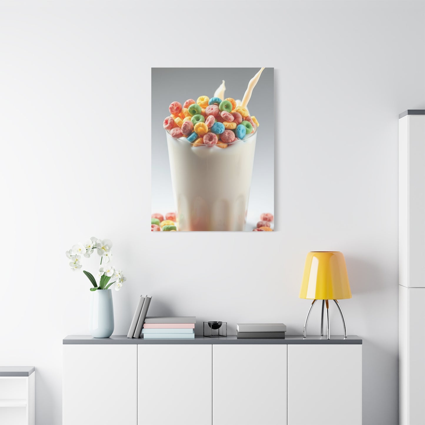 Vibrant Milky Confection Canvas Wall Art & Canvas Print