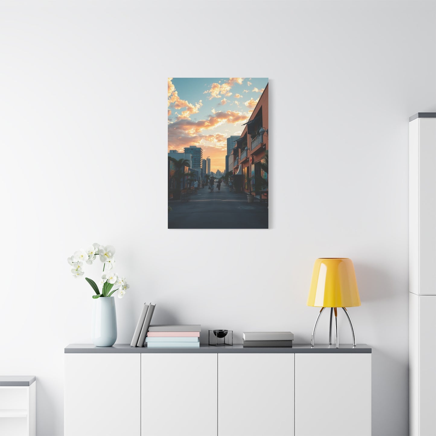 Glamour Miami Sunset Canvas