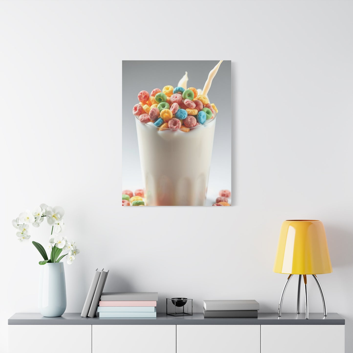 Vibrant Milky Confection Canvas Wall Art & Canvas Print
