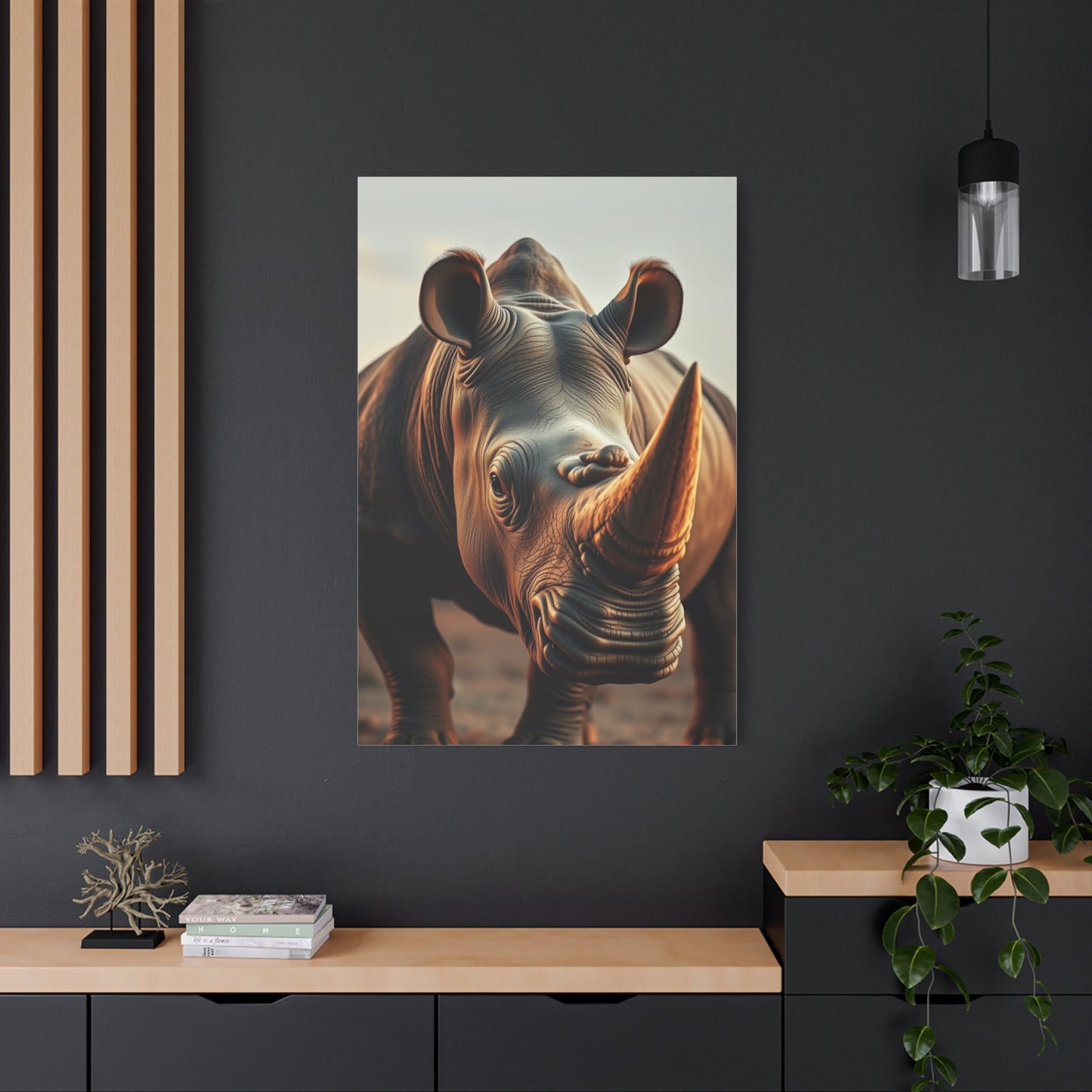 Elite Rhinoceros Art Vision Wall Art & Canvas Print