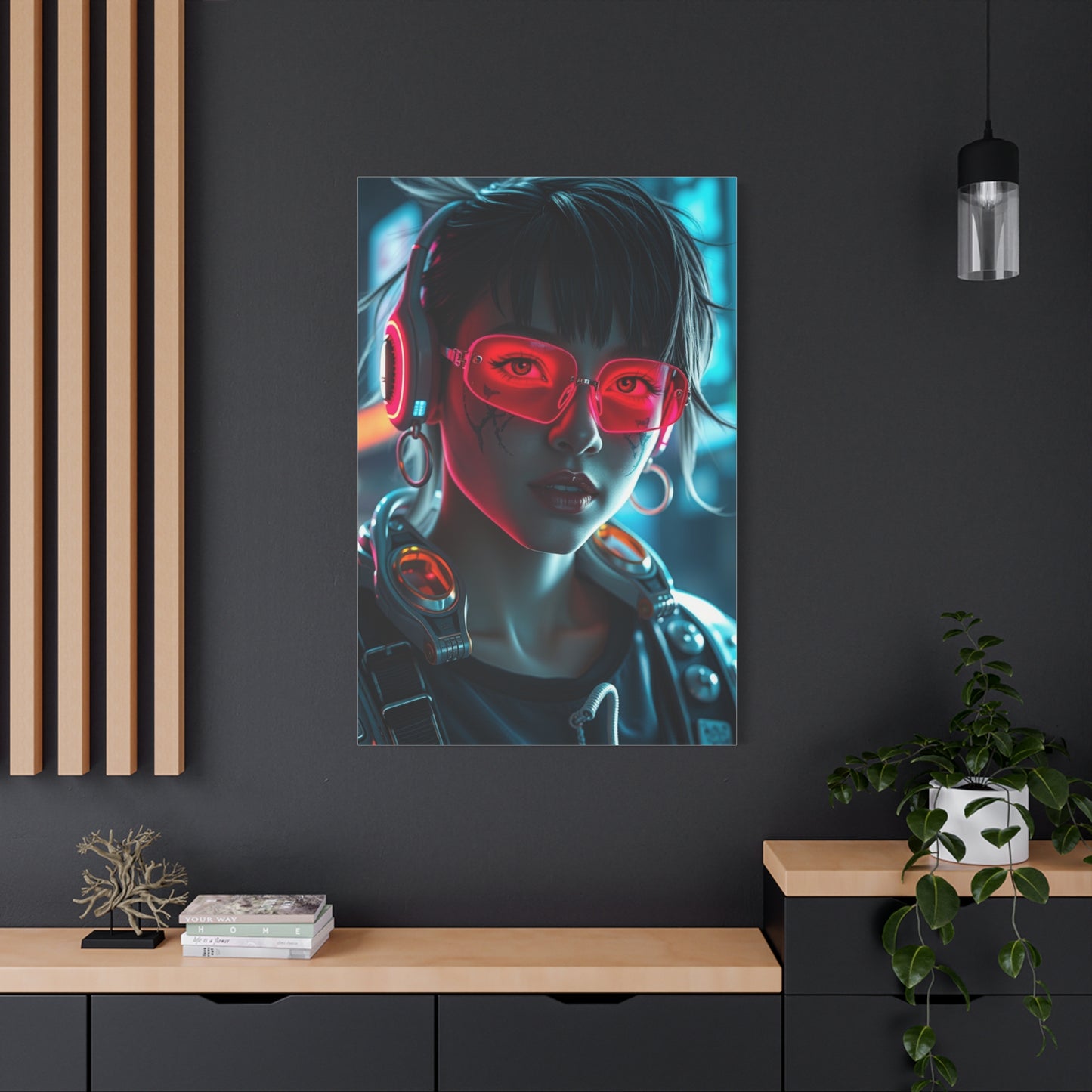 Vision Cyberpunk Art Art Wall Art & Canvas Print